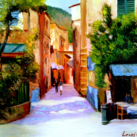 Rok Lekaj: 'Mediterranean afternoon', 2013 Oil Painting, Impressionism. Artist Description:    Oil wonderful beautiful colors   ...