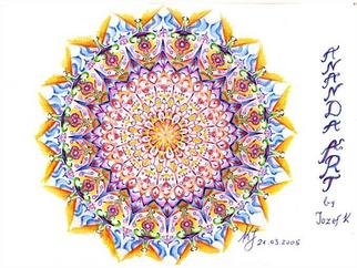 Jozef Kujundzic: 'Beautifull Life', 2006 Pencil Drawing, Abstract. Mandalas esence of life in a colorfull symetric drawing lively colours.Not 100% symetri becouse made by hand not computer so it is lively . ...