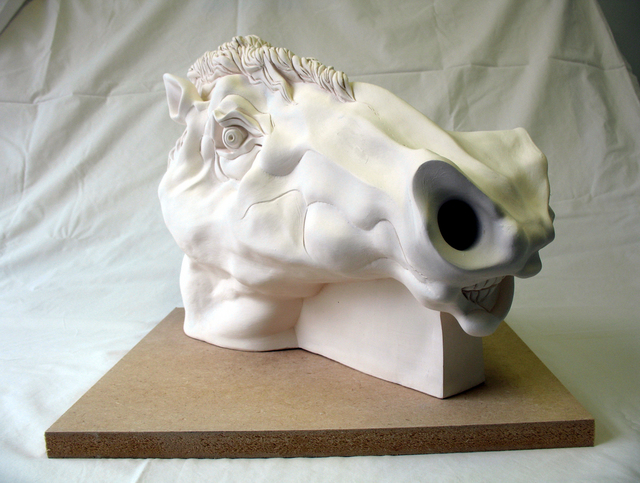 Artist Austen Pinkerton. 'Horses Head' Artwork Image, Created in 2008, Original Painting Ink. #art #artist
