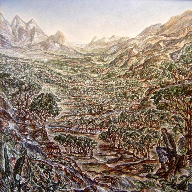 Artist Austen Pinkerton. 'The Promised Land' Artwork Image, Created in 2002, Original Painting Ink. #art #artist
