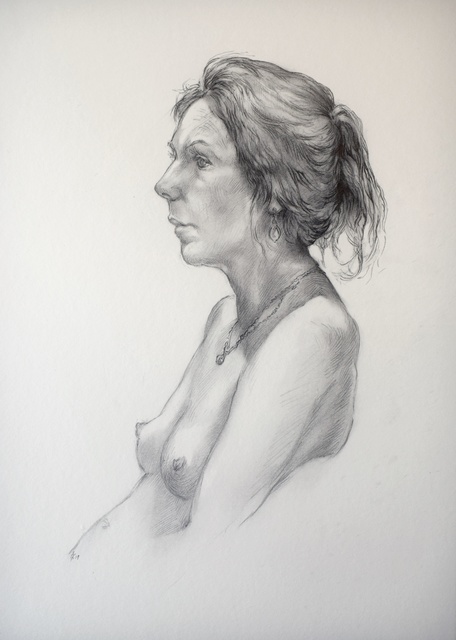 Artist Austen Pinkerton. 'Portrait Of Carly' Artwork Image, Created in 2019, Original Painting Ink. #art #artist