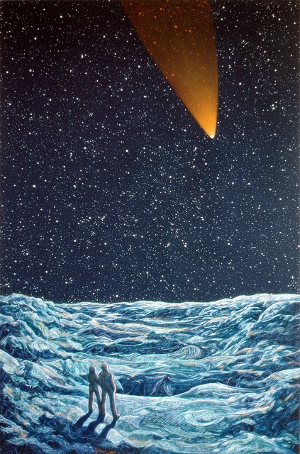 Acrylic Painting Comet