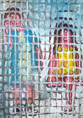 Paolo Avanzi: 'couple of children', 2020 Acrylic Painting, Children. Acrylic on canvass. Signed and archived by artist...