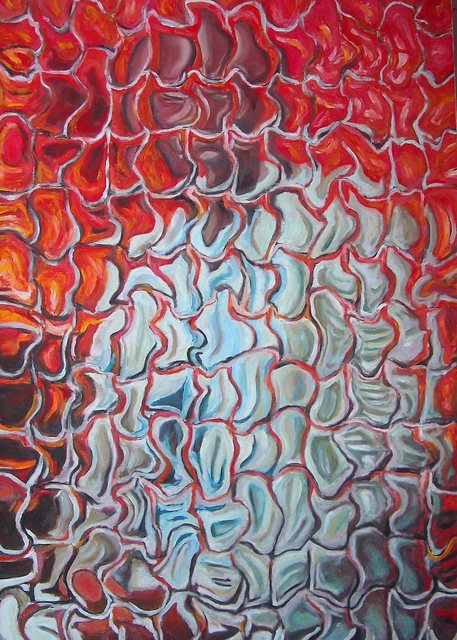Artist Paolo Avanzi. 'Fire Spirit' Artwork Image, Created in 2008, Original Painting Oil. #art #artist