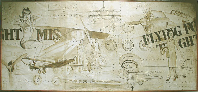 Artist Jose Cardoso. 'Aviation' Artwork Image, Created in 2001, Original Painting Acrylic. #art #artist