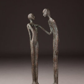 Avril Ward: 'heart strings', 2015 Bronze Sculpture, Figurative. Artist Description:  Limited edition bronze 45 editions ...