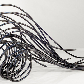 Andrea Waxman Mulcahy: 'Ambient Flow', 2011 Steel Sculpture, Abstract. Artist Description: Abstract Steel Sculpture ...