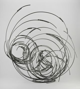 Andrea Waxman Mulcahy: 'Converging Vortices', 2010 Steel Sculpture, undecided. 