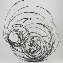 Converging Vortices sculpture By Andrea Waxman Mulcahy