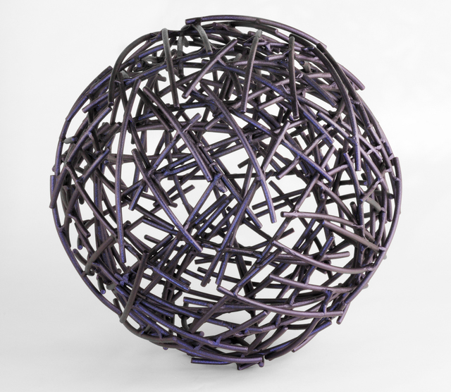 Andrea Waxman Mulcahy  'Violet Cocoon Nebula', created in 2010, Original Sculpture Steel.