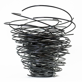 Andrea Waxman Mulcahy: 'multiverse', 2022 Steel Sculpture, Abstract. Artist Description: My sculptures are meant to capture the essence of movement. ...