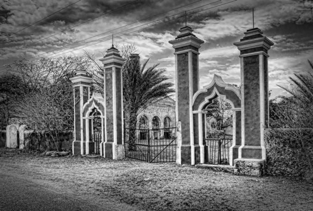 Andrew Xenios  'La Hacienda Sabacchen', created in 2012, Original Photography Black and White.
