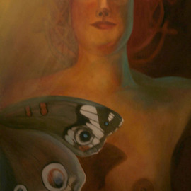 Aylas Art: 'butterfly dream', 2006 Oil Painting, Figurative. Artist Description:   Dreams is my last project and I have been working on it for 2 years...