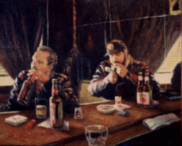 John Threadgill  'Liquid Lunch', created in 1999, Original Painting Acrylic.