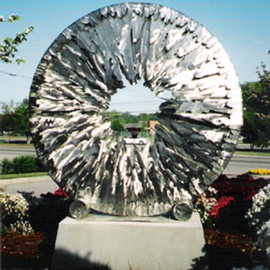 Bob Doster: 'Portal', 2006 Steel Sculpture, Abstract. Artist Description:  Stainless Steel Portal commissioned by corporation.  One is a series of portals created in different sizes, metals. ...