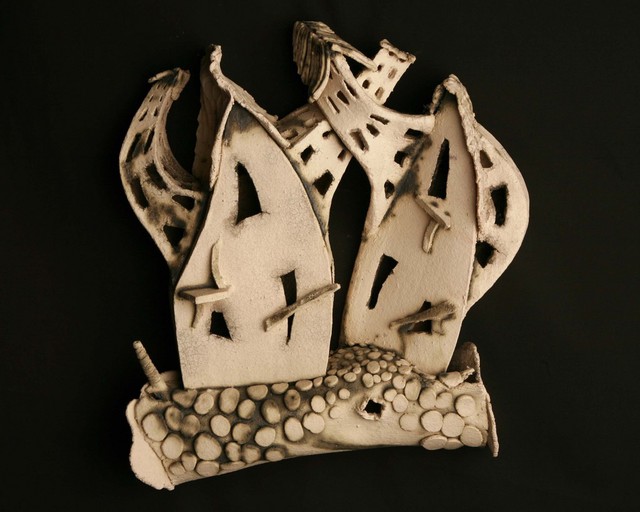 John Quinn  'Love Thy Neighbour', created in 2010, Original Ceramics Handbuilt.