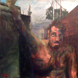 Chad A. Carino: 'Self Portrait', 2009 Acrylic Painting, Portrait. Artist Description:  Inside my head Inside my head Inside my head Inside my head Inside my head Inside my head Inside my head ...