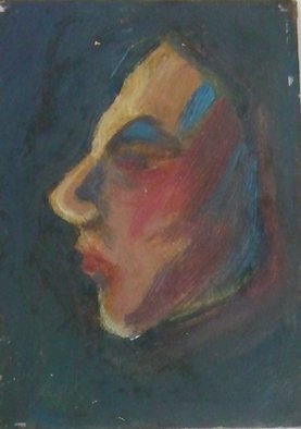 Susan Baquie: 'In profile', 2012 Oil Painting, Psychology. 