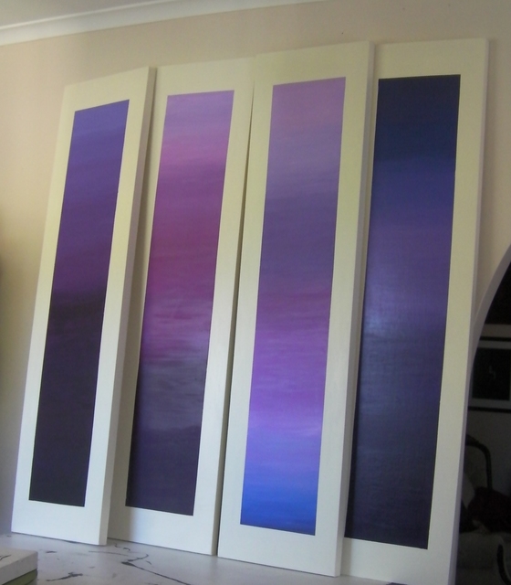 Susan Baquie  'Purple Space', created in 2010, Original Painting Acrylic.