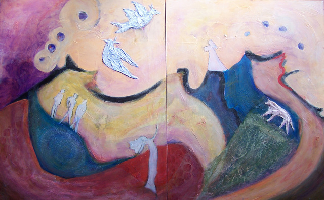 Barbara Davis  'Canyon', created in 2011, Original Painting Acrylic.
