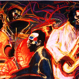 New Orleans Quartet painting artwork By Barry Boobis