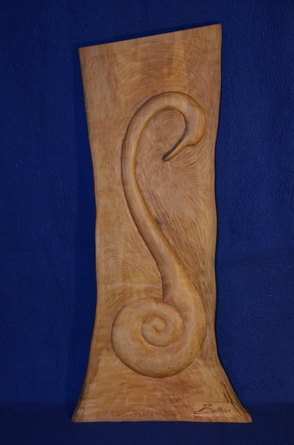 Jernej Tramte  'Swan', created in 2016, Original Sculpture Wood.
