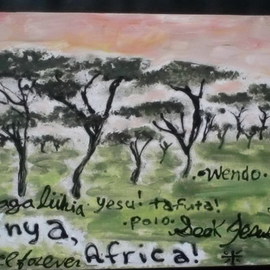 Jacki Weber Artwork kenya, 2015 Acrylic Painting, World Culture