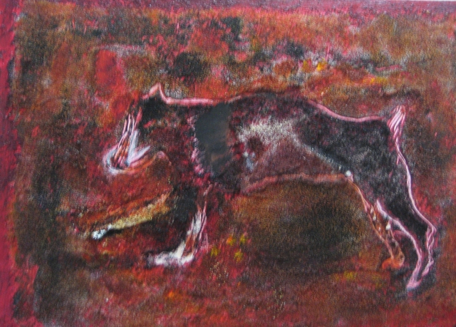 Becky Soria  'Hound', created in 2010, Original Painting Other.