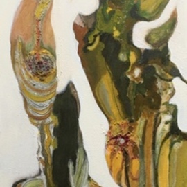 Becky Soria: 'evolving samsara', 2021 Acrylic Painting, Abstract Figurative. Artist Description: From the new collection that Opened April 2021   Consequential Journeys ...