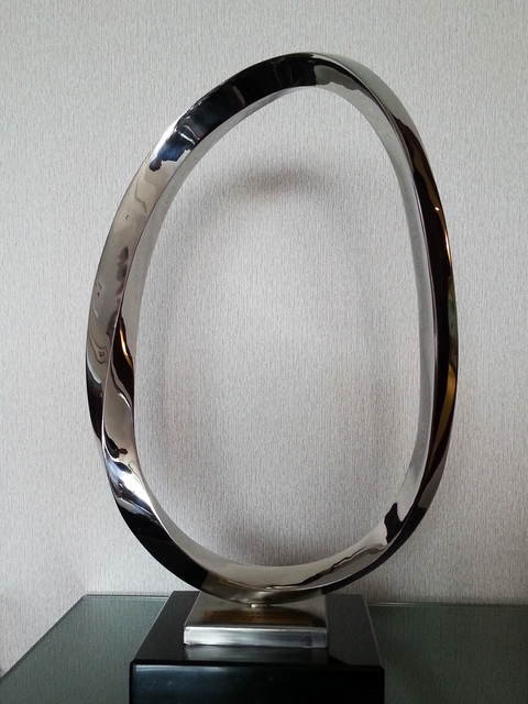 Artist Wenqin Chen. 'Endless Curve No2' Artwork Image, Created in 2010, Original Sculpture Steel. #art #artist