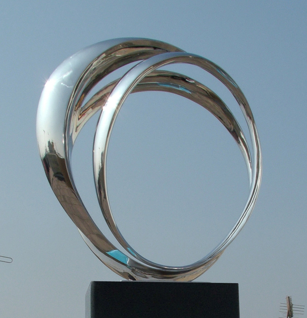 Wenqin Chen  'Eternal Curve No3', created in 2011, Original Sculpture Steel.