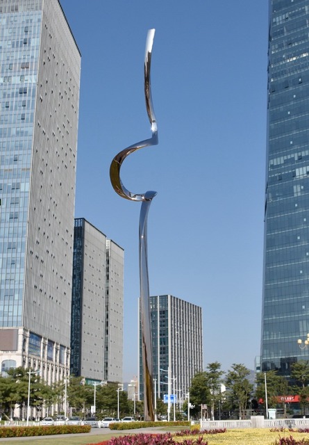 Wenqin Chen  'Ascending', created in 2018, Original Sculpture Steel.
