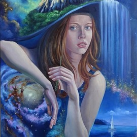 surrealistic painting ohm By Svetlana Belova
