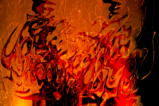 Artist Bruno Paolo Benedetti. 'Fire Shadows' Artwork Image, Created in 2014, Original Photography Other. #art #artist