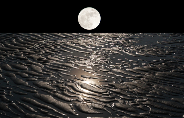 Artist Bruno Paolo Benedetti. 'Moon On Earth With Water' Artwork Image, Created in 2014, Original Photography Other. #art #artist