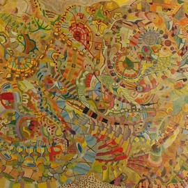 Ben Hotchkiss: 'Composition 2092', 2009 Oil Painting, Abstract. Artist Description: This is a painting that is a part of a 2 foot by 2 foot series of abstract oils that I paintedabout ten years ago. ...