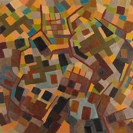 Ben Hotchkiss: 'Composition 2099', 2021 Oil Painting, Abstract. Artist Description: It is a painting that is a part of a series of 2 foot by 2 foot abstract oils that i painted about ten years ago. ...