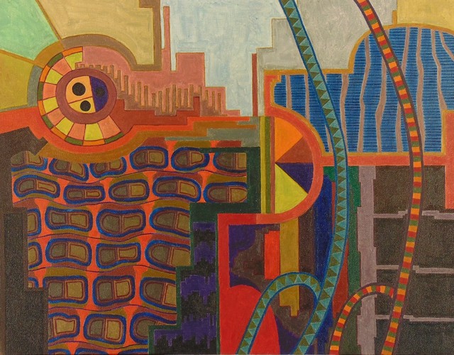 Ben Hotchkiss  'Composition 2120', created in 1990, Original Painting Other.