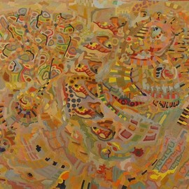 Ben Hotchkiss: 'Composition 2185', 2020 Oil Painting, Abstract. Artist Description: It is a painting that is a part of a 2 foot by 2 foot series that I painted about ten years ago. ...