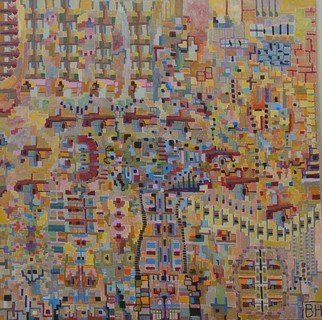 Ben Hotchkiss: 'Composition 2267', 2011 Oil Painting, Abstract. It is a painting that is a part of a 2 foot by 2 foot series that i paintedabout ten years ago. ...