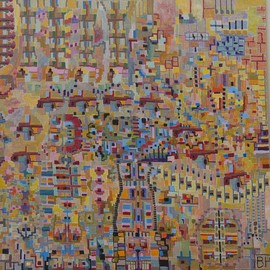 Ben Hotchkiss: 'Composition 2267', 2011 Oil Painting, Abstract. Artist Description: It is a painting that is a part of a 2 foot by 2 foot series that i paintedabout ten years ago. ...