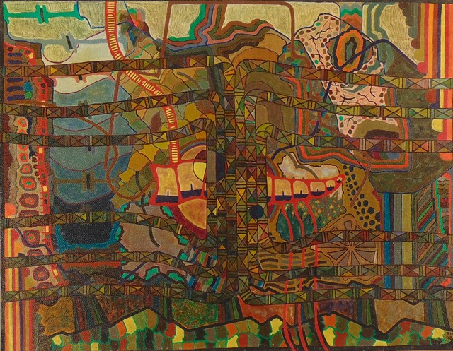 Ben Hotchkiss  'Composition 2O41', created in 1998, Original Painting Other.