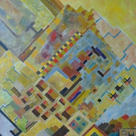 Ben Hotchkiss: 'Composition 3007', 2021 Oil Painting, Abstract. Artist Description: This is an abstract oil that was painted in the last year. ...