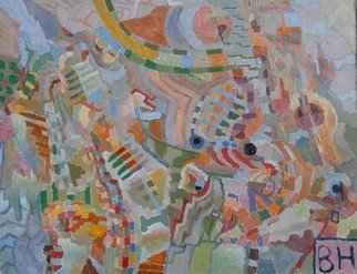 Ben Hotchkiss: 'Composition 3079', 2020 Oil Painting, Abstract. It is a small abstract oil painted on 1 8th masonite within the last year. ...