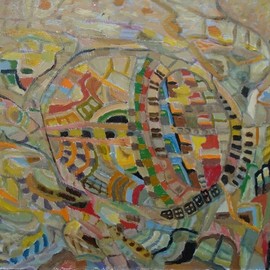 Ben Hotchkiss: 'composition 2013', 2021 Oil Painting, Abstract. Artist Description: small abstract paintings in oil...