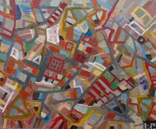 Ben Hotchkiss: 'composition 2017', 2021 Oil Painting, Abstract. small abstract painting in oil...