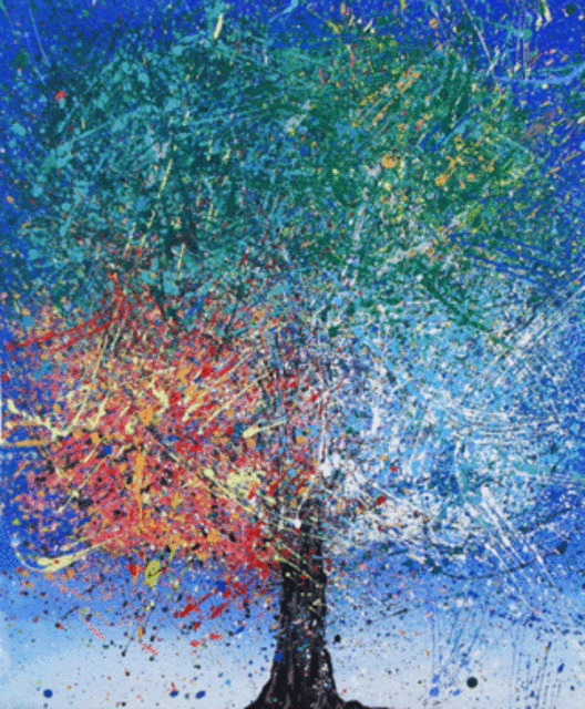 Benjie Herskowitz  'The Four Seasons', created in 2010, Original Painting Oil.