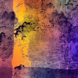 Bernadette  Rivera Artwork Rainbow Pond, 2016 Mixed Media Photography, Abstract