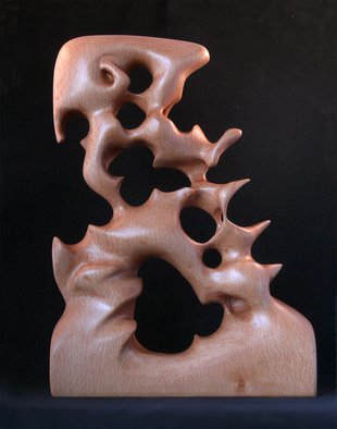 Berthold Neutze: 'Last Call For Umberto', 2010 Wood Sculpture, Abstract.       beechwood, oiled, 2010     ...