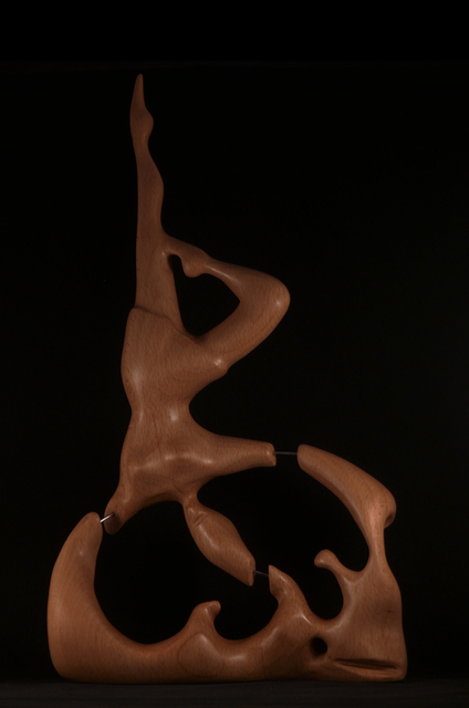 Artist Berthold Neutze. 'Why She Couldnt Stay' Artwork Image, Created in 2010, Original Sculpture Wood. #art #artist